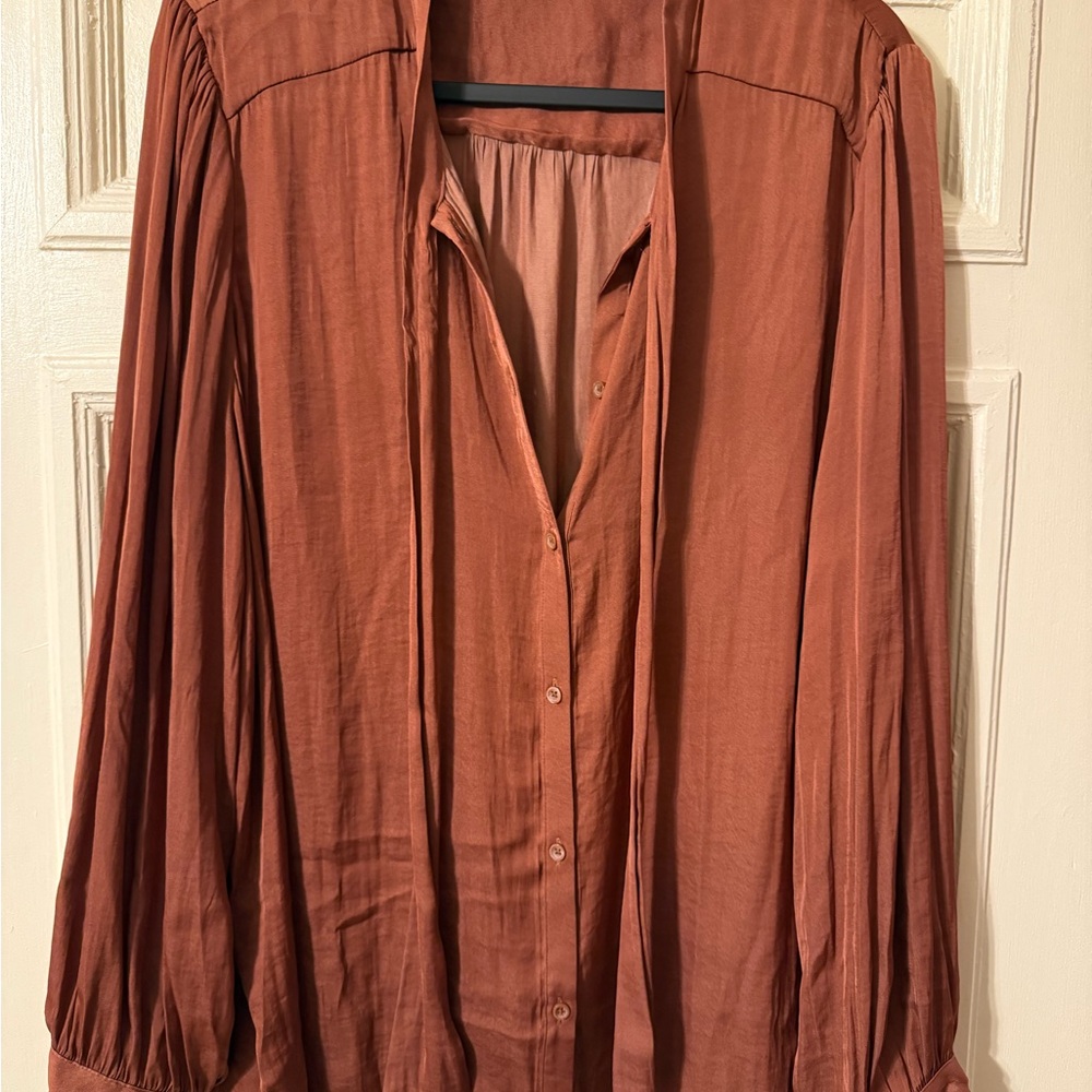 Simply Vera Vera Wang Terracotta Blouse